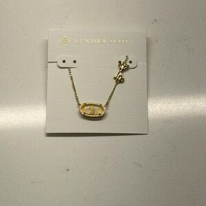 Reversible Kendra Scott x LoveShackFancy Bow Gold Elisa Necklace
